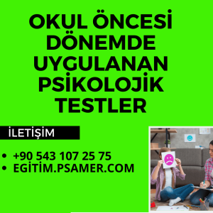 Okul Öncesi Dönemde Uygulanan Test Eğitimleri